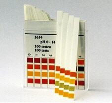 Tiras indicadoras de papel para determinar el pH 0-14: Tiras Ph Merk